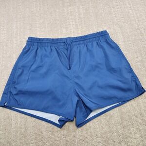 Abercrombie & Fitch Shorts Men Medium Blue 4" Inseam Vented Stretch Woven Lined